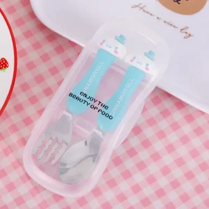 ست قاشق و چنگال استیل با طرح شخصیت‌های Sanrio | Hello Kitty، My Melody