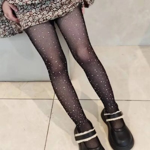جوراب شلواری نگین دار بچه گانه پرداخت درب منزل نی نی آف