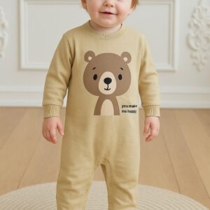 سرهمی نوزادی دورس پنبه طرح خرس