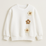 بلوز دورس دخترانه گل برجسته | سه‌بعدی – کیفیت عالی – سه رنگ جذاب