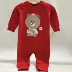 سرهمی تدی و گوزن یلدایی بچگانه روی تن کودک، مناسب ۶ ماه تا ۳ سال